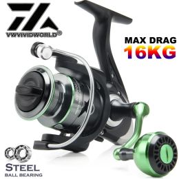 Reels VX 16kg Max Drag Alloy Fishing Reel Zinc Alloy Gear Aluminium Alloy Spool Metal Arm 5.2:1 High Speed Spinning Reel