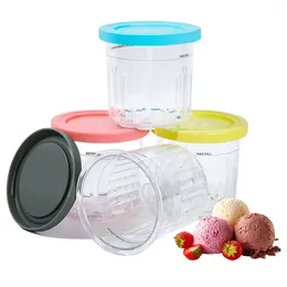 Wine Glasses Ice Cream Containers Glass Cup Reusable Tight Sealing Lid For NC301 NC299AMZ NC300 CN305A Stackable Kitchen Parts