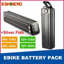 Batteries Silver Fish Bottom Discharge 48V 15Ah 20Ah Lithium Battery Pack For CMACEWHEEL GW20 KS26 Momabikes Electric Bicycle Folding Bike