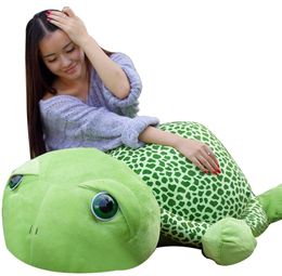 Dorimytrader Big Lovely Animal Tortoise Stuffed Toy Giant Green Turtle Plush Doll Pillow Christmas Baby Gift 47inch 120cm DY613364571443