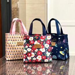 Storage Bags Cute Creative Bag Simple Japanese Bento Office Worker Handbag Waterproof Small Eco-friendly Shopping