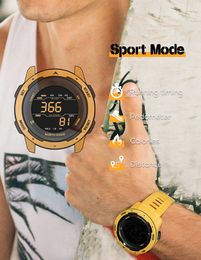 NORTH EDGE Mars Men Digital Watch Men's Military Sport Watches Waterproof 50M Pedometer Calories Stopwatch Hourly Alarm Clock