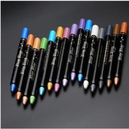 Pearlescent Silkworm Eyeshadow Pen 15 Colour Waterproof Lasting Shiny Glitter Matte Nude Eyeliner Eye Shadow Stick Makeup Tools