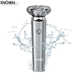 Electric Shavers ENCHEN X6 Shaver Man Magnetic Suction Razor Head Rechargeable Mens Shaving Machine IPX7 Waterproof Wet Dry Dual Use 2442