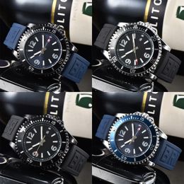 Superocean chronograph designer watch for men quartz movement reloj multi color rubber montre homme fashion sport luxury watches waterproof sb080