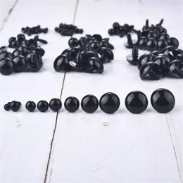 100pcs 5-12mm Eyeball Doll Accessories Black Plastic Plush Safety Eyes Amigurumi For Toys 5mm 8mm 12mm DIY Funny Toy Eyes Animal