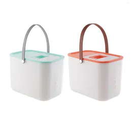 Storage Bottles Food Rice Container Kitchen Pantry 25kg Cereal Candy Wheat Can Sealed Bucket Bins Airtight Lid BPA Free