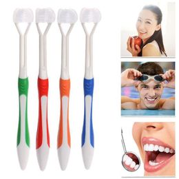 3-Sided Toothbrush Ultrafine Soft Bristle Adult Tooth Brush for Health Special Needs Easier Oral Cleaner Teeth Care