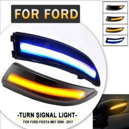 LED Dynamic Turn Signal Light Side Mirror Sequential Indicator Blinker Lamp For Ford Fiesta MK6 VI /UK MK7 2008-17 B-Max 2012-17