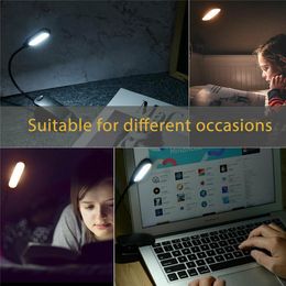Dimmable Led Reading Light Usb Rechargeable Clip Book Light for Reading In Bed Mini Portable Amber Reading Lamp Exclude Battery