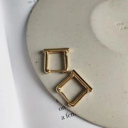 Necklaces Siology Sterling Sier Rectangle Stud Earrings Gold Geometric Art Elegant Earrings for Women 2019 Fashionable Jewelry