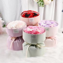 Decorative Flowers Butterfly Pearl Carnation Artificial Flower Bouquets Mother's Day Gifts Birthday Beautiful Ornaments