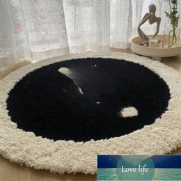 All-match Designer Round Carpet Bedroom Computer Chair Thickened Living Room Rug Coffee Table Floor Mat Room Decor