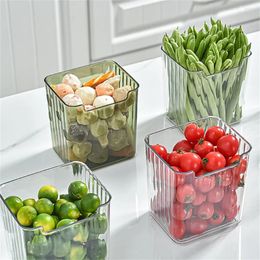Storage Bottles Pet Box Refrigerator Food Sorting Freezer Kitchen Accessories Translucent Vertical