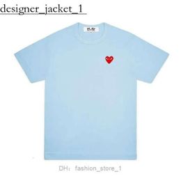 commes des garcon luxuxry street fashion designer mens t shirt high quality casual cdgs t shirt loose and comfortable womens red heart commes des garcon t shirt 7336