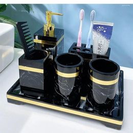 Liquid Soap Dispenser 1 Pc Resin Nordic Home Bathroom Shampoo Bottles Dish Gargle Cup Container Travel Bathr Accessories