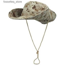 Wide Brim Hats Bucket Hats Outfly Sun Protection Man Fishing Hat Cotton Material UPF 50+ Bucket Hat Big Wide Brim Hat Summer Women Beach C L240402