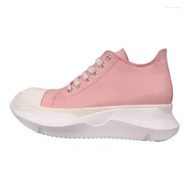 Casual Shoes American Fashion Design Rmk Owews Men's Sneakers Pink Leather Thick Bottom For Women Streetwear Sneaker