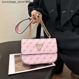 Shoulder Bag Designer American Trend Brand Trendy Bags New Simple Chain Printing Solid Color Fashion Small Square Bag Single Crossbody Womens