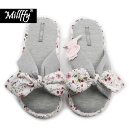 Flops Millffy new season summer Floral sweet Memory foam slipper Japanese flowers Ladies cotton slippers shoes
