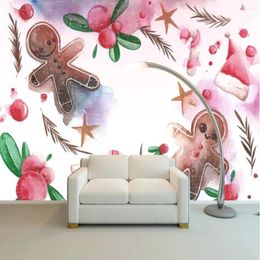 Wallpapers Milofi Custom 3D Cartoon Children's Room Large TV Background Wallpaper Mural