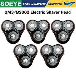 Electric Shavers 1/3/5 pcs Replaceable Head for QM3/BS002 Shaver 3D Floating IXP7 Waterproof Razor Accessories 2442