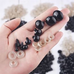 100pcs 5-12mm Eyeball Doll Accessories Black Plastic Plush Safety Eyes Amigurumi For Toys 5mm 8mm 12mm DIY Funny Toy Eyes Animal