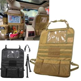 Bags Tactical Car Seat Back Organizer Storage Bag Pouch Universal Seat Cover Case Vehicle Panel Protector Car Seat Cover Molle Pouch