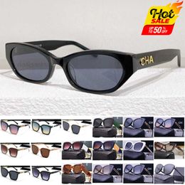 Designer High Quality Sunglasses Off Small Fragrance Letter Leg Fashion Net Red Cats Eye Ouyang Nana Same A71280 Sunglasses for Women Men