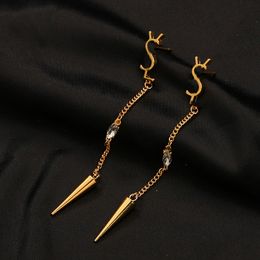 Luxury Earrings Designer Jewellery Brand Letter 18K Gold Plated Earring Women Wedding Jewellery Gift