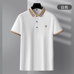 Summer men's short sleeved Polo shirt casual T-shirt Paul high-end foreign trade top men's breathable large half sleeved T-shirt M--4XL