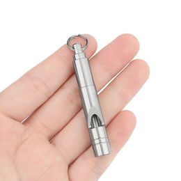 Hand Tools Simple Titanium Alloy Whistle Portable Outdoor Tool Edc Cam Hiking Drop Delivery Sports Outdoors Camping And Ot7As