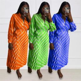 Pareo Beach Women Pareos Cover Up Stripe Shirt Summer Dress Pleated High Waist Print Polyester Swim Suit Swimsuit Outings Tunics