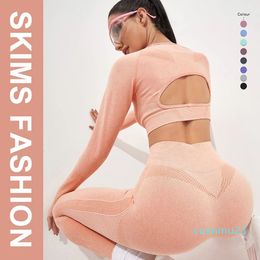 Outfit Skims Seamless Yoga Set Gym Fiess Clothing Women Suit Sportswear Female Workout Leggings Top Sport Clothes Training Suit