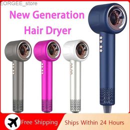 Electric Hair Dryer Leafless Hair Dryer Professional Blow Dryer negative ion hair dryer suitable for household appliances with salon style hair dryer Y240402