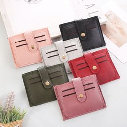 Top quality luxury Designer Card Holder Mini Wallet Leather purse Fashion Womens men Purses Mens Key Ring Credit Coin Mini Cowhide material Bag