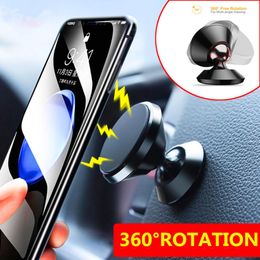 Universal Aluminium alloy Air Vent Magnetic Holder Car Mount Dashboard Mount Stand Phone Holder for Smartphones car phone holders6058568