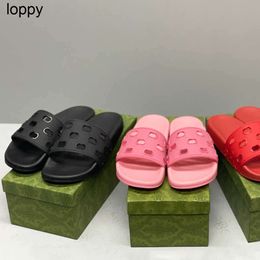 New 24ss Women Men Sandals Rubber Slide Slipper Designer Slides Causal Summer Flip Flops Outdoor Flower Platform womens mens Slippers