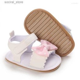 First Walkers First Walkers VALEN SINA Baby Shoes Infant Sandals Leather Rubber Flat Non-slip Soft-Sole Toddler Girl Boy Crib Size 0-18M L240402