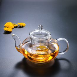 Glass Tea Cup Teapot Filter Flower Teapot Heat Resistant Puer Filter Cups High Quality And Convenient Kung Fu Tea Cup Set