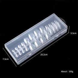 new 2024 240pcs For Box Natural Clear Seamless Fake Nail Tips Short T Scrub Full Coverage Nail Tip Accessory Tool Natural Short Nail Tips