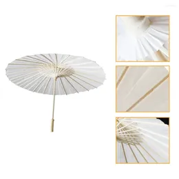 Umbrellas Oil Paper Umbrella DIY Parasol Painting White Decor Large Graffiti Wood Bridesmaid