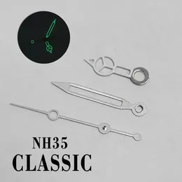 Watch Repair Kits Accessories For The Three-hand Skeleton Green Luminescent Hand NH35NH36 Movements