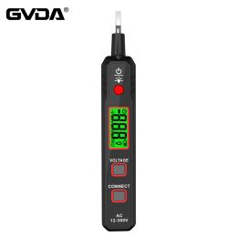 GVDA Test Pencil Non-contact AC Voltage Tester 12-300V Digital Voltage Detector Electrician Tool Screwdriver Electric Tester Pen