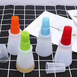 1Pcs Oil Bottle Brush Silicone Portable Kitchen Gadgets Pastry High Temperature Resistance Baking Cooking Barbecue Cake Tools