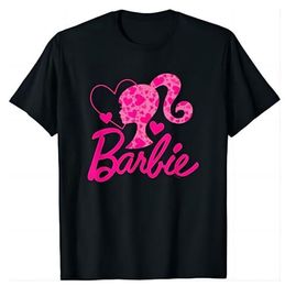 latina barbieshirt Women's T-shirt Designer Fashion Shirt Women's Barbie Love Print New Black Retro Round Neck T-shirt