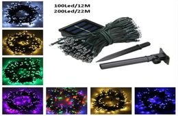 100200 Leds Solar Power Fairy Light LED String Lamp Party Halloween Christmas Garden home Decor Outdoor Solar Powered String3913320