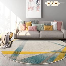 Carpets Modern Minimalist Round Carpet Nordic Hanging Basket Living Room Coffee Table Study Bedroom