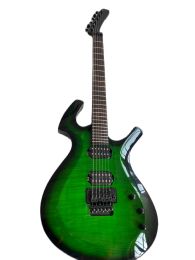 Guitar Upgrade Fly Mojo Green Burst Electric Guitar Flamed Maple Professional Guitar