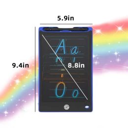 8.8 Inch LCD Colour Screen Writing Tablet Kids Drawing Learning Games Portable Colour Electronic Graphic Board Gifts For Child